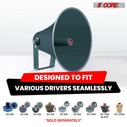 All-Weather 16-inch PA Speaker Horn - MANDOTOS