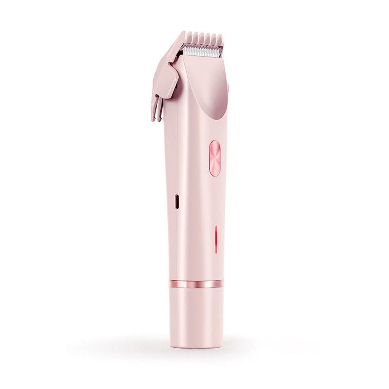Ancient Energy 2-in-1 women's electric hair remover and shaver with double heads for body and private area, wet and dry use.