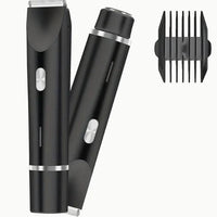 Ancient Energy 2-in-1 women's hair remover and electric shaver with double head design for body and pubic hair, wet and dry use.