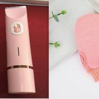 Ancient Energy 2-in-1 women's hair remover and electric shaver with double head for pubic and body hair, wet and dry use.