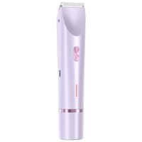 Ancient Energy 2-in-1 women’s electric hair remover with double head shaver and pubic hair trimmer, wet and dry body razor.