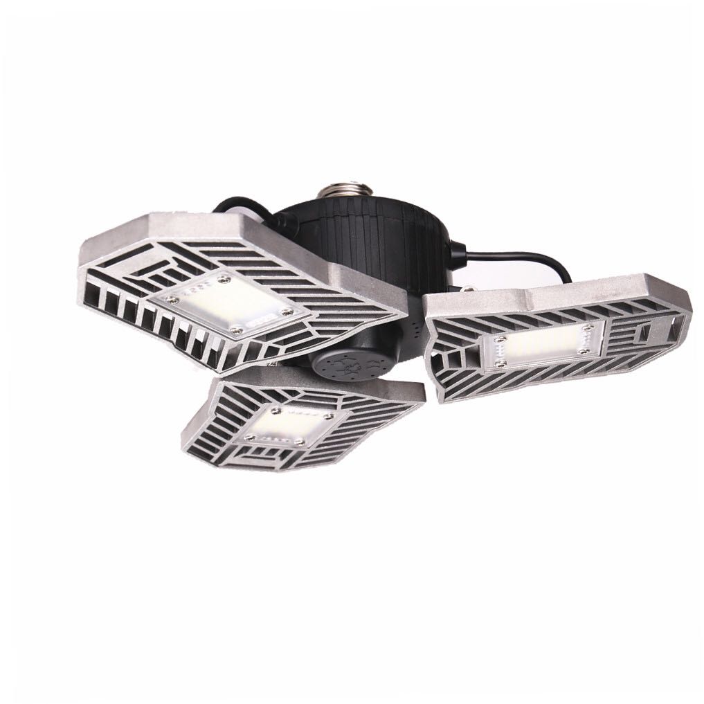 Ancient Energy 60W super bright deformable LED light for gym, warehouse, or garage, providing 6000 lumens of bright, adjustable illumination.