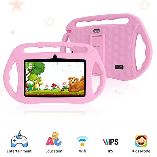 Ancient Energy 7-inch children's tablet PC with smart tutoring features, colorful design, and child-friendly interface.