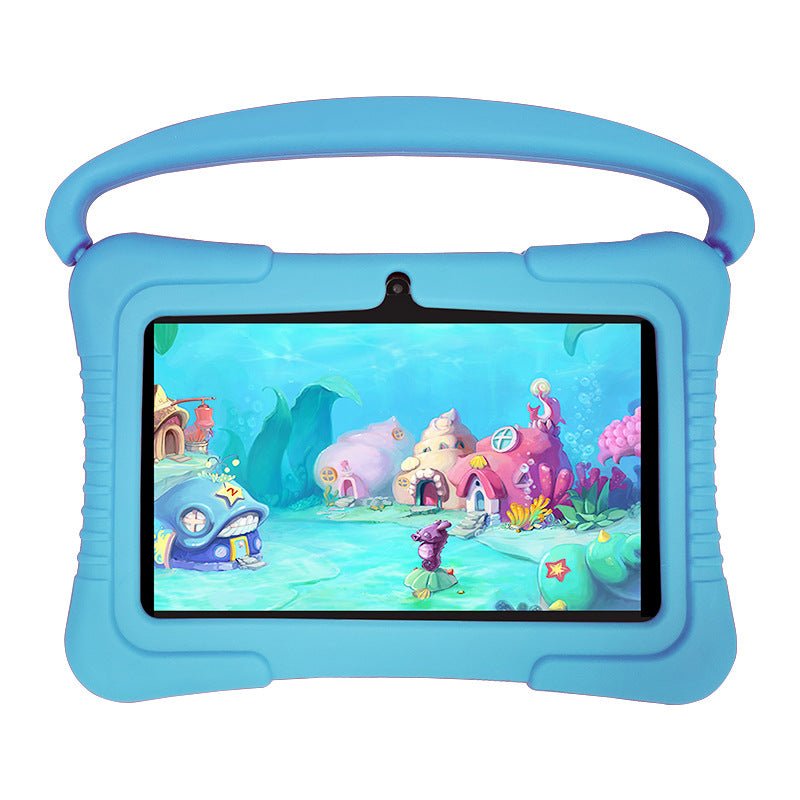 Ancient Energy 7-inch children's tablet PC with smart tutoring features, colorful design, and child-friendly interface.
