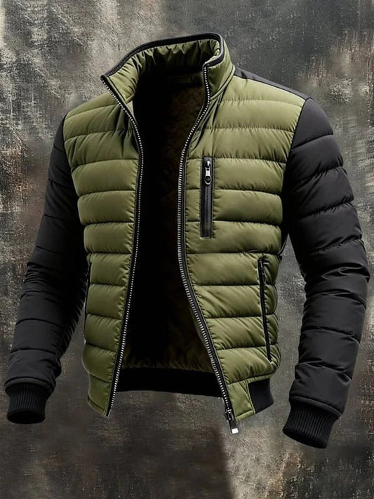 Men's plaid hoodie jacket by Ancient Energy featuring a flattering fit and stylish plaid design, shown on a model.