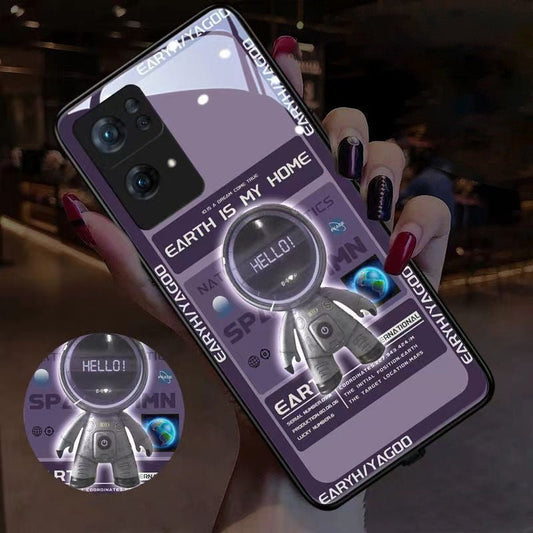 Ancient Energy luminous astronaut mobile phone case featuring a space-themed design with glowing astronaut figure.