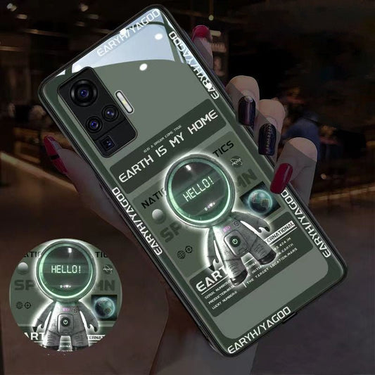 Ancient Energy luminous astronaut mobile phone case featuring a space-themed design with glowing astronaut illustration.