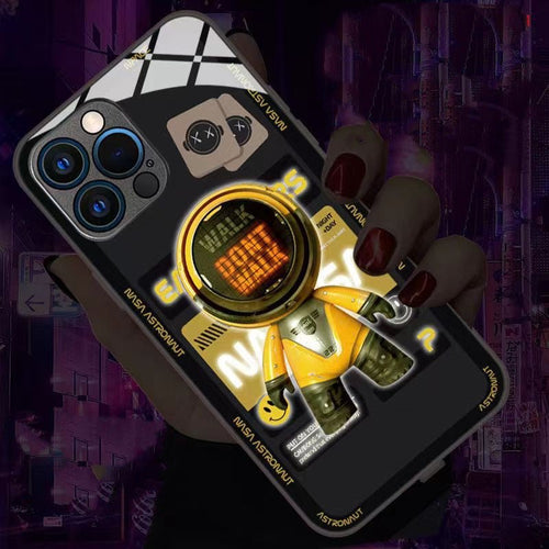 Ancient Energy luminous astronaut mobile phone case with space-themed design and glowing features for smartphones.
