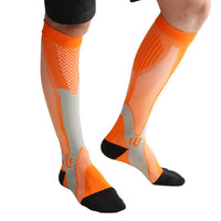 Ancient Energy athletic compression socks for men and women, designed to boost stamina and improve circulation during activity.
