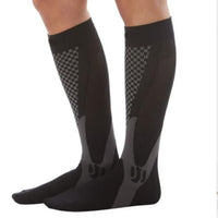 Ancient Energy athletic compression socks for men and women, designed to boost stamina and improve circulation during activity.