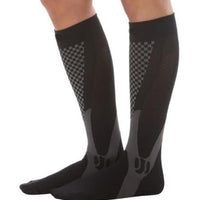 Ancient Energy athletic compression socks for men and women, designed to boost stamina and improve circulation during exercise.