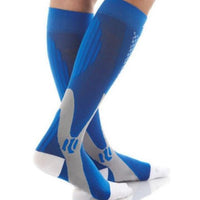 Ancient Energy athletic compression socks for men and women, designed to boost stamina and improve circulation during workouts.