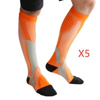 Ancient Energy athletic compression socks for men and women, designed to boost stamina and improve circulation during physical activity.
