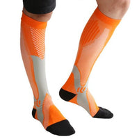 Ancient Energy athletic compression socks for men and women, designed to boost stamina and improve circulation during workouts.