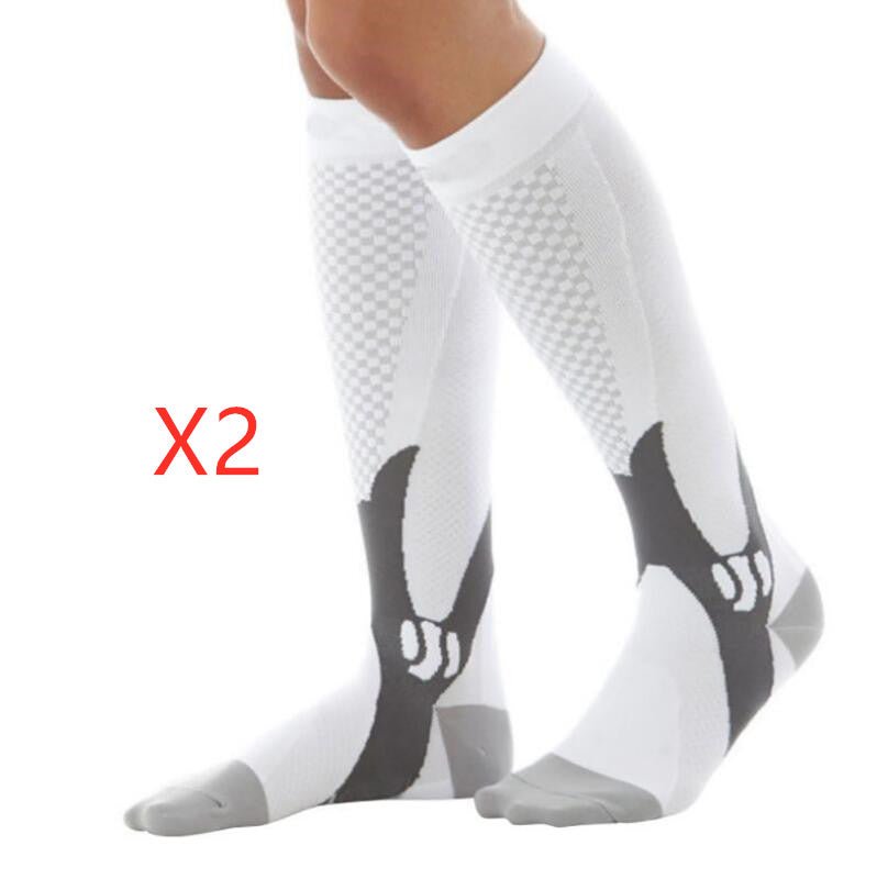 Ancient Energy athletic compression socks for men and women, designed to boost stamina and improve circulation during physical activity.