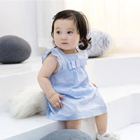 Baby girl dress and summer suit set by Ancient Energy, featuring a thin, princess-style design for warm weather.