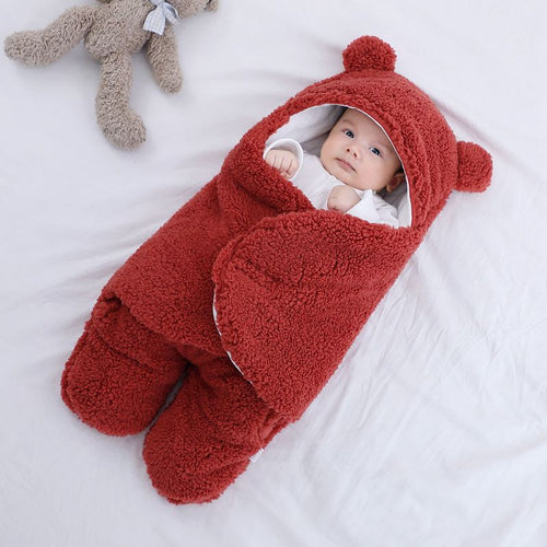 Baby quilted sleeping bag wrapper by Ancient Energy, soft padded blanket designed for cozy comfort and warmth for infants.