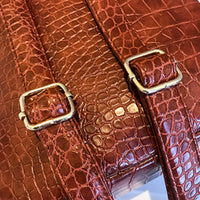 Ancient Energy casual women's small backpack with wild pattern, featuring adjustable straps and compact design for everyday use.