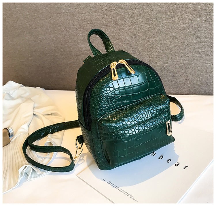 Ancient Energy casual women's small backpack with a wild pattern, featuring adjustable straps and compact design for everyday use.