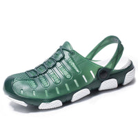 Ancient Energy men's Baotou Sandals outdoor beach shoes with half drag design, suitable for casual wear and water activities.
