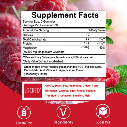 Ancient Energy bottled magnesium gummies in clear bottle, showing colorful gummy supplements for health and wellness.