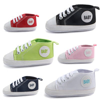 Ancient Energy baby boys and girls canvas sports sneakers with soft soles and anti-slip design for first steps and toddler walking.