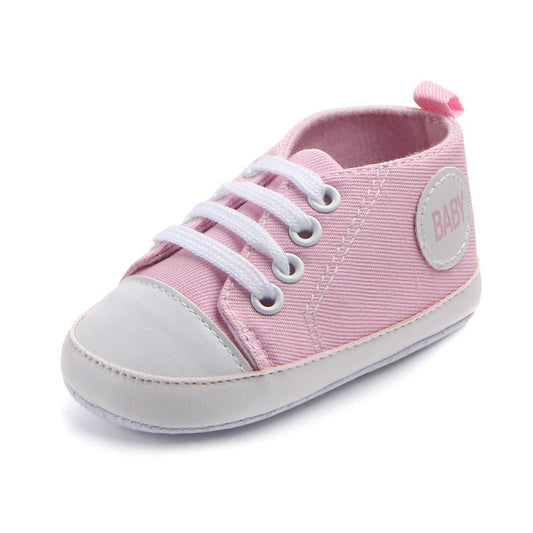 Ancient Energy canvas classic sports sneakers for babies and toddlers with soft soles and anti-slip design, suitable for first walkers.