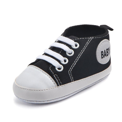 Ancient Energy infant toddler canvas sports sneakers with soft soles, anti-slip design for baby boys and girls first walkers.