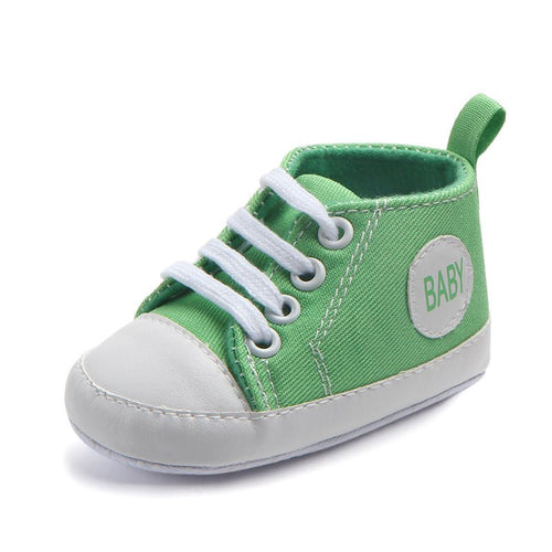 Ancient Energy canvas sports sneakers for babies and toddlers, soft sole, anti-slip first walkers shoes for boys and girls.
