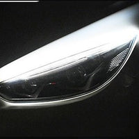 Ancient Energy Car LED Daytime Running Light Strip with turn signal LEDs, installed on vehicle for enhanced visibility.