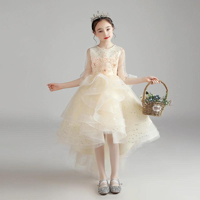 Ancient Energy princess dress for girls, elegant evening dress with a charming design, perfect for special occasions and parties.