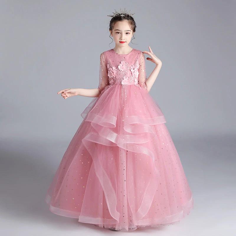 Elegant children's princess dress by Ancient Energy, featuring a charming design for girls' evening and special occasions.