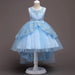 Children's princess dress by Ancient Energy featuring a pink satin gown with lace details and a tiara for special occasions.