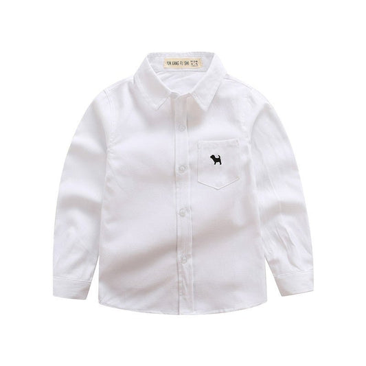 Children's long-sleeved shirts for boys by Ancient Energy, featuring colorful patterns and comfortable cotton fabric.