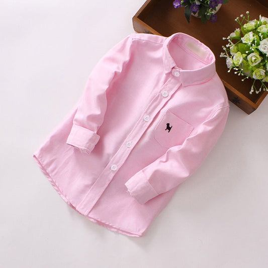 Children's long-sleeved shirts for boys by Ancient Energy, featuring colorful, casual designs suitable for everyday wear.