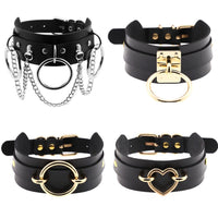 Ancient Energy women's dark wild collarbone chain, fashion neck band and training neck cover, close-up view of the jewelry piece.