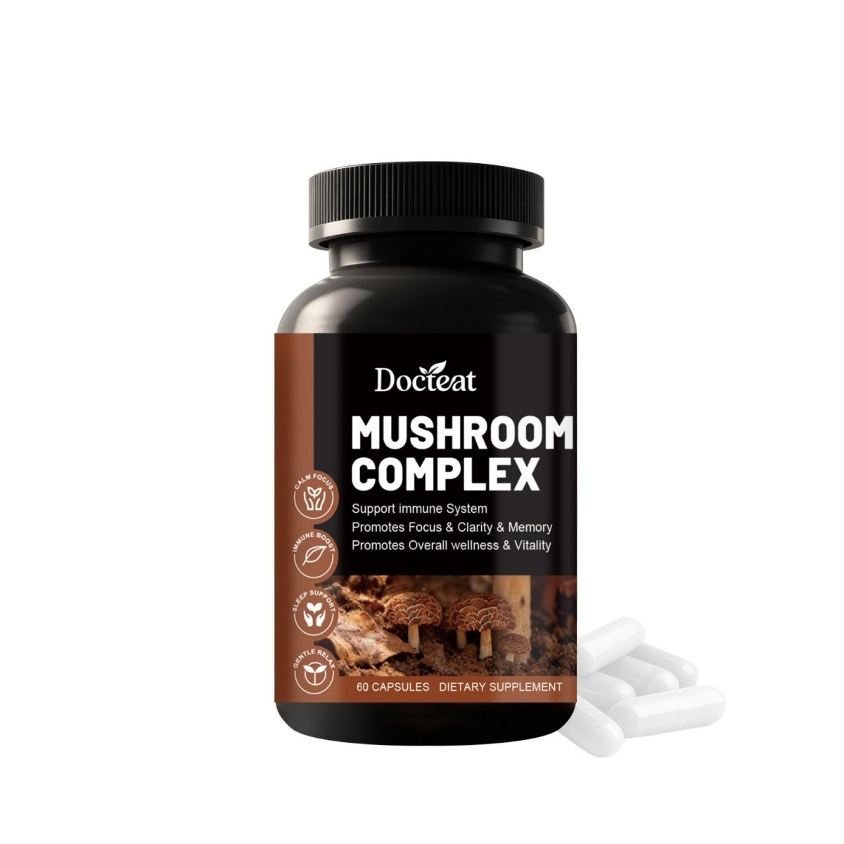 Ancient Energy Complete Daily Vitamin Supplement in a 60 capsules pack, showing the bottle and capsules on a white background.