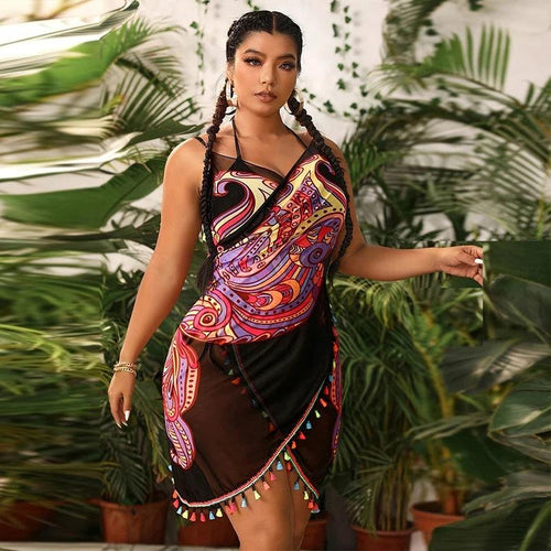Ancient Energy butterfly cloak blouse featuring a seaside hot spring European and American style, with flowing fabric and floral details.