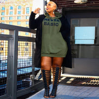 Plus size women's hooded hoodie by Ancient Energy, featuring a comfortable, big blouse-style design for plus size female fashion.