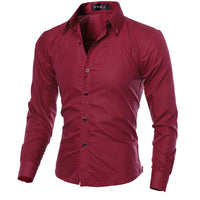 Men's fitted plaid shirt by Ancient Energy featuring a stylish striped pattern, perfect for casual or semi-formal wear.