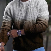 Ancient Energy men's 3D pullover casual long sleeve T-shirt, stylish and comfortable for everyday wear.