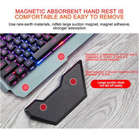 Ancient Energy gaming wired mechanical keyboard with RGB backlit keys and sleek black design for gaming and typing.