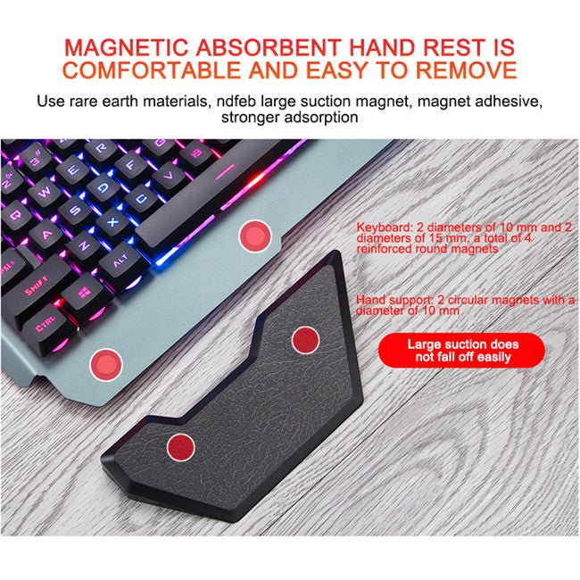 Ancient Energy gaming wired mechanical keyboard with RGB backlit keys and sleek black design for gaming and typing.