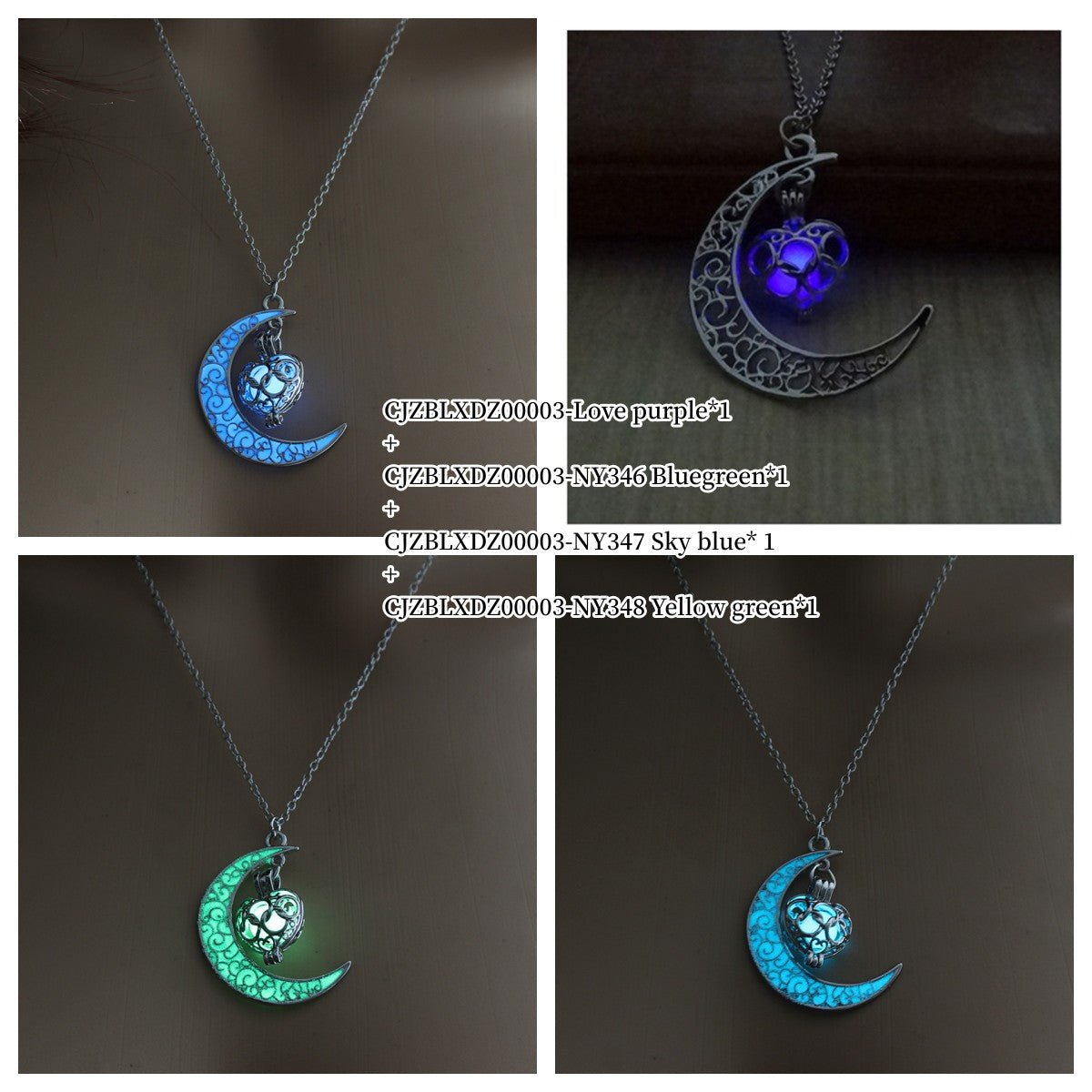Silver plated glowing pendant necklace with chain from Ancient Energy, featuring a luminous pendant and sleek silver design.