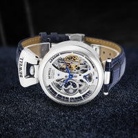 Ancient Energy men's waterproof watch with a sleek design, featuring a round dial and adjustable strap.