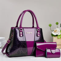 Ancient Energy large-capacity snakeskin pattern shoulder and crossbody tote handbag with stylish design and spacious interior.