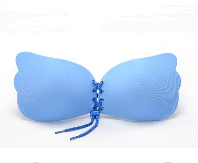 Ancient Energy large size strapless adhesive push-up bra for women, invisible sticky bra with rabbit design, seamless lingerie.