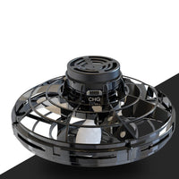 Ancient Energy LED UFO flying helicopter spinner toy for kids with colorful lights and spinning action, suitable for outdoor play.