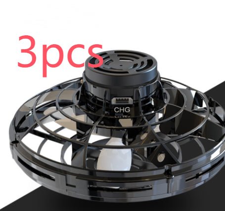 Ancient Energy LED UFO flying helicopter spinner toy for kids, featuring a glowing, spinning UFO design in bright colors.