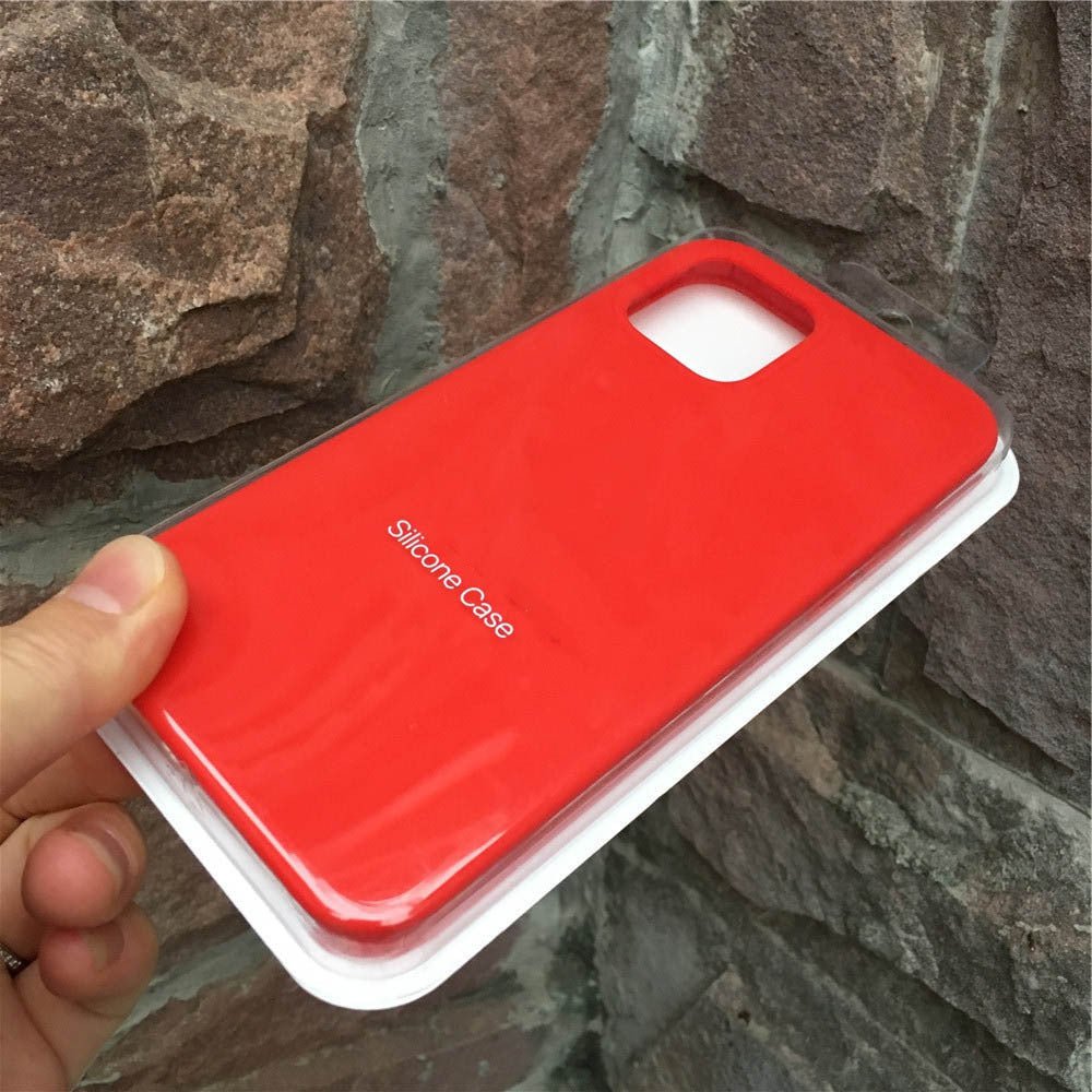 Ancient Energy liquid silicone mobile phone case accessories full package box with various protective and decorative items.